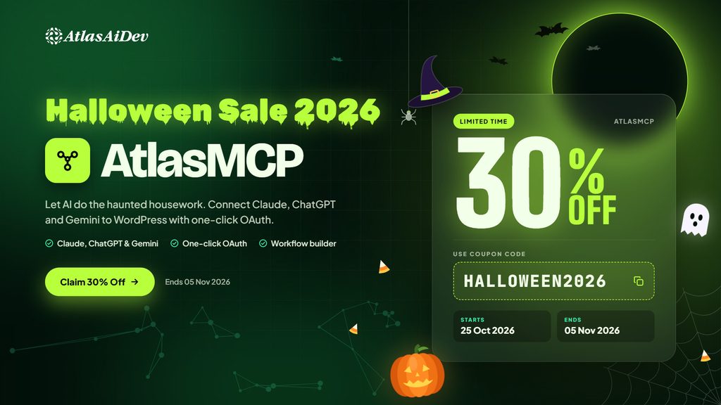 AtlasMCP Halloween 2026 Banner